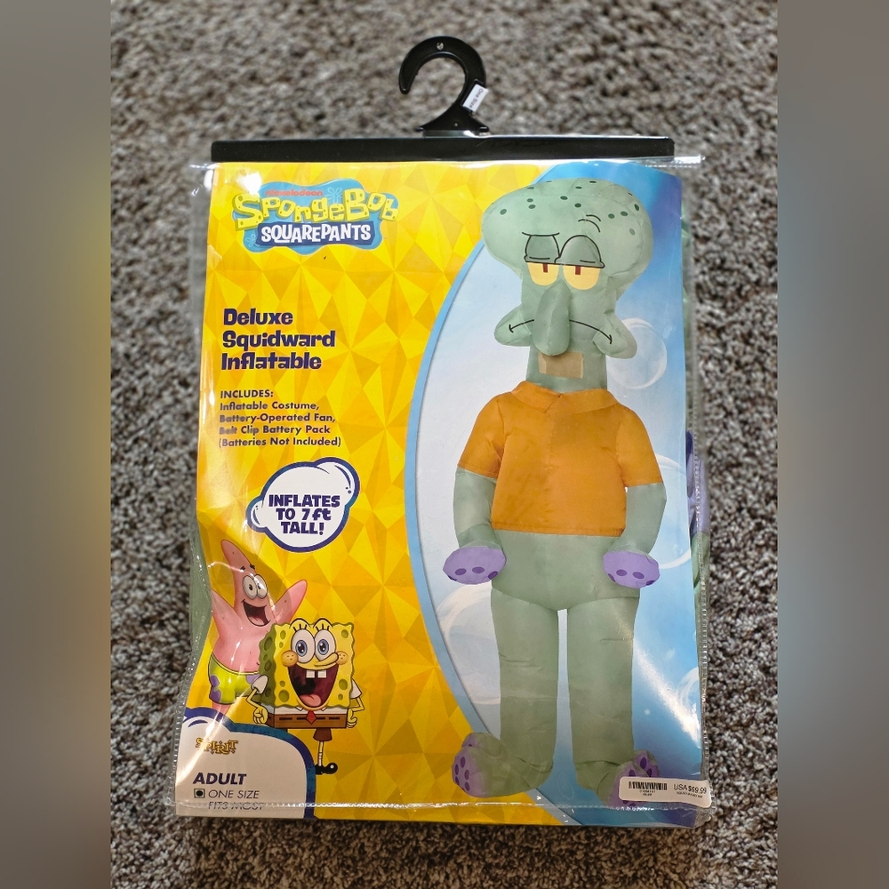 Adult Deluxe Squidward Inflatable Costume Size OS - Picture 3 of 3